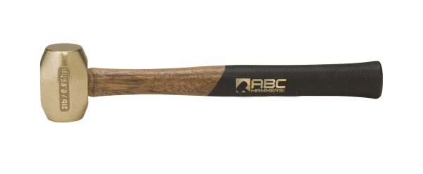 ABC Brass Hammer 2 lb. with 12.5” Wood Handle